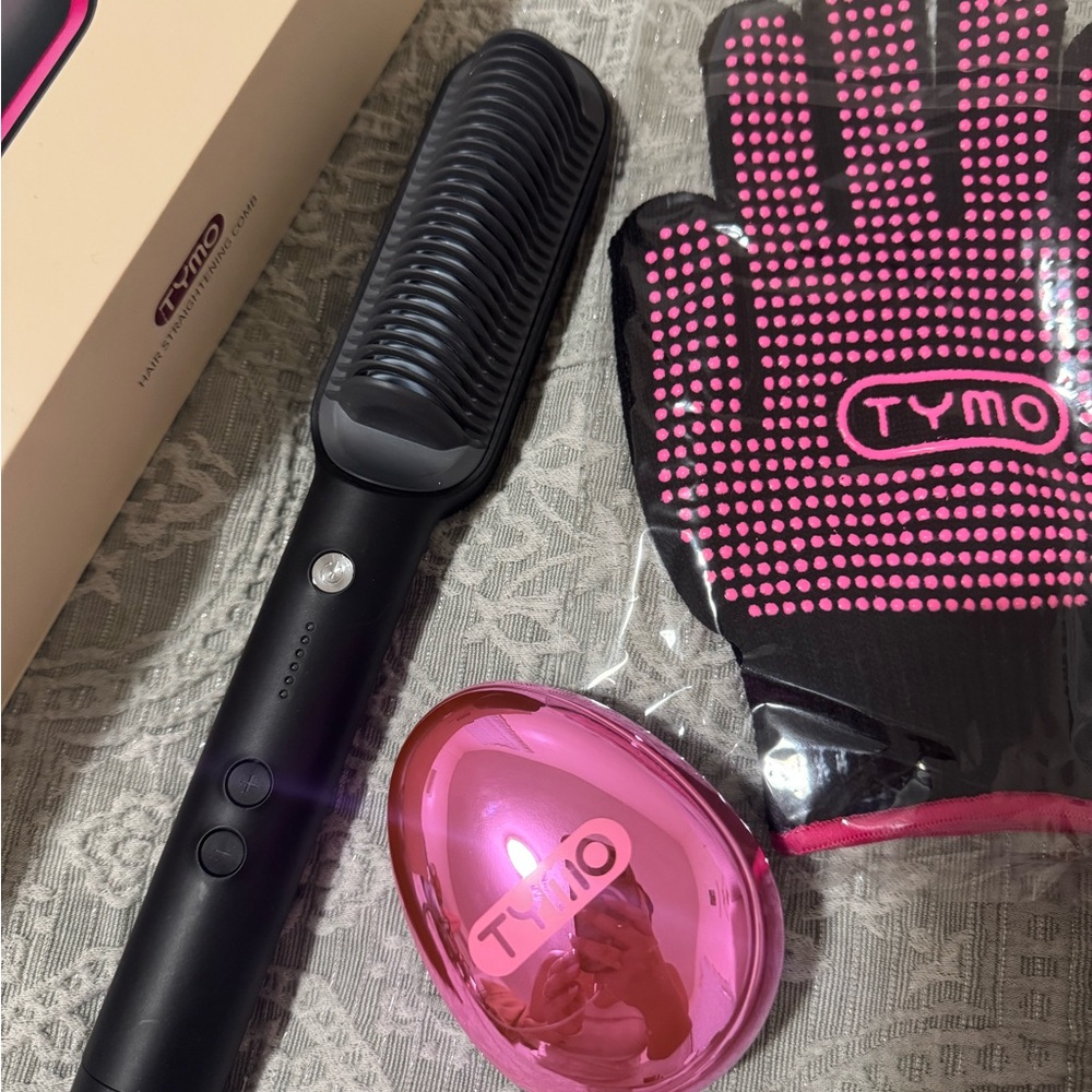 Black and Pink Hair Styling Set
